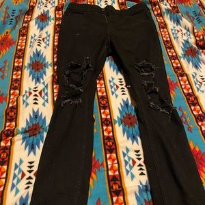 Hollister black ripped jeans